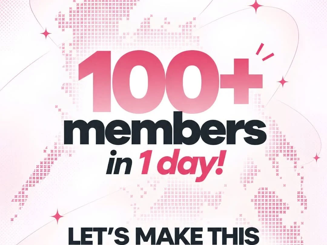 For Girls Who Build PH graphic celebrating 100 plus members in one day, lets make this nationwide